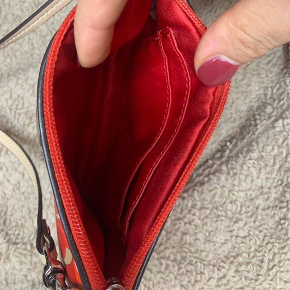 Coach SV/Vermillion Multicolor Wristlet - Picture 4 of 6